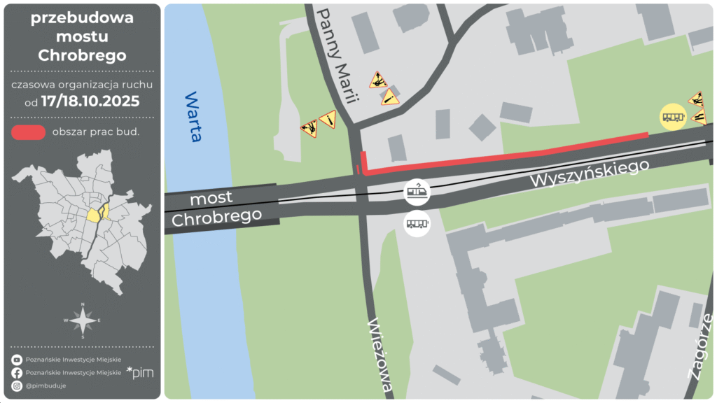 Poznań: Most Chrobrego. Ruszają prace przygotowawcze do rozbiórki