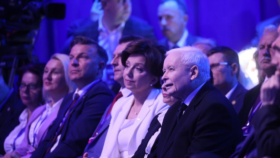 Jaros�aw Kaczy�ski El�bieta Witek  Marlena Mal�g
Leszek Szyma�ski
konwencja, PiS, polityk, polityka, spotkanie