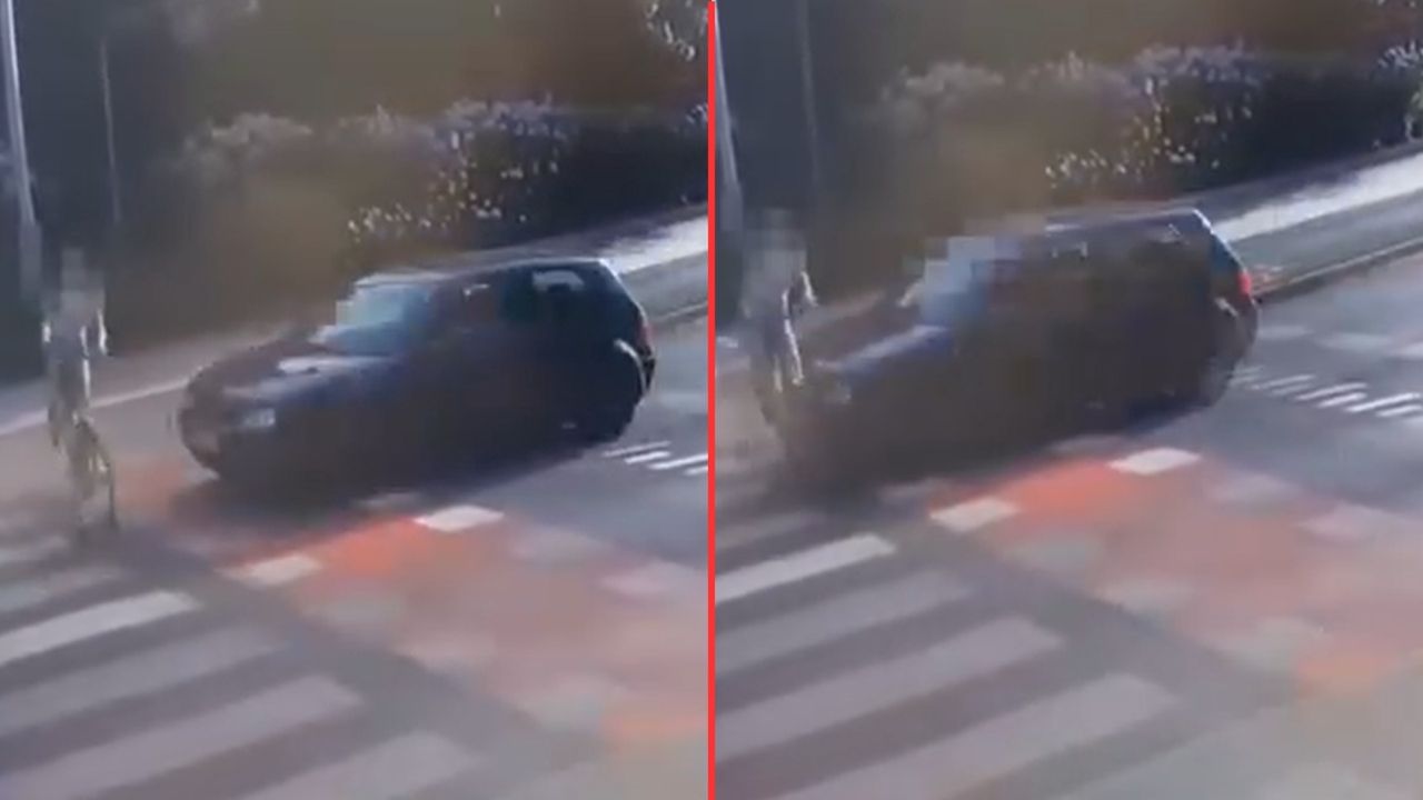 Rowerzystka wymusiła pierwszeństwo. Nagranie wypadku w Jarocinie