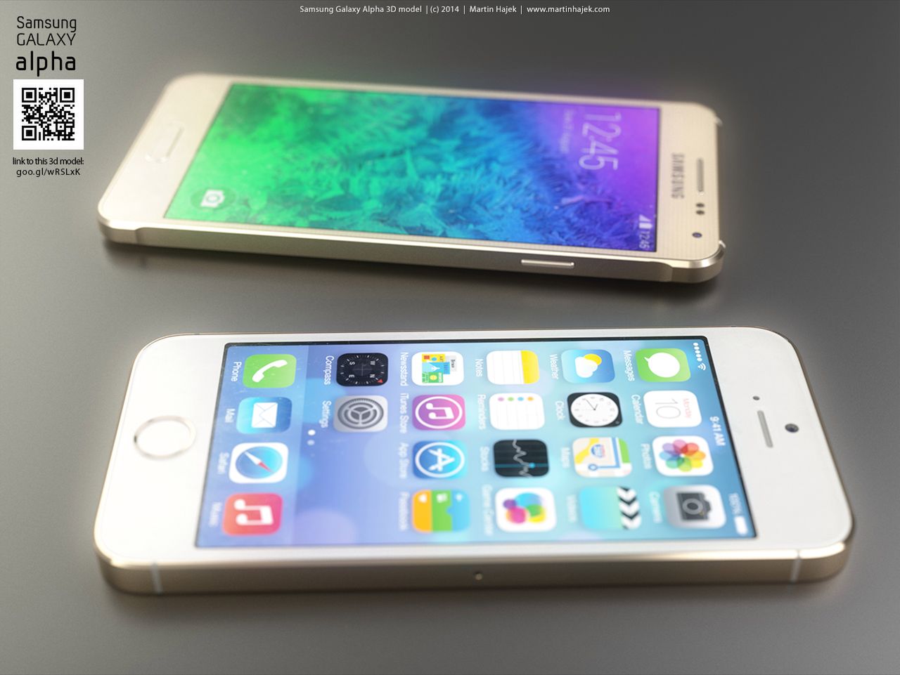 Galaxy Alpha i iPhone 6 - porównanie wyglądu 14