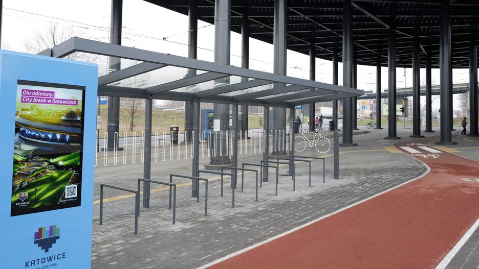 Nowe centrum przesiadkowe Brynów w Katowicach.