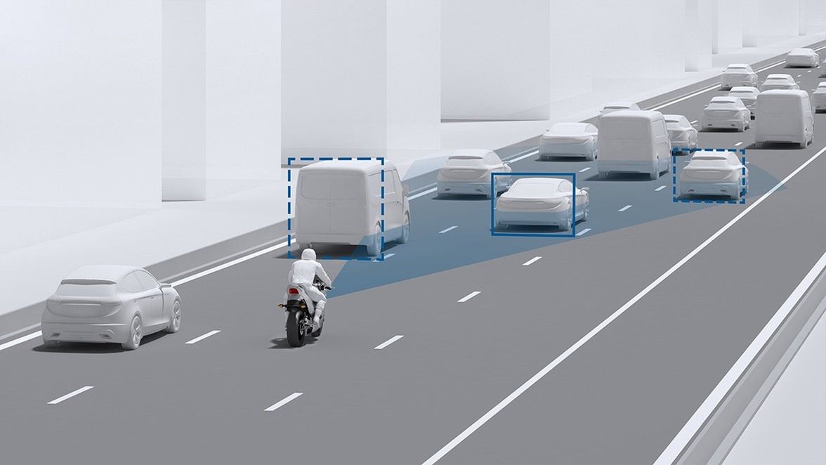Czujnik monitorowania martwego pola przydaje się nie tylko samochodom, ale też motocyklom