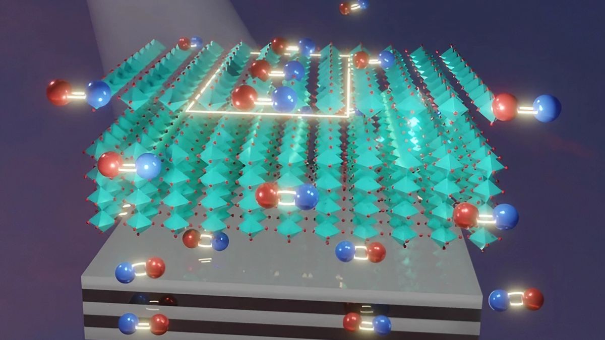 Wizualizacja projektu usprawnienia perowskitowych ogniw fotowoltaicznych