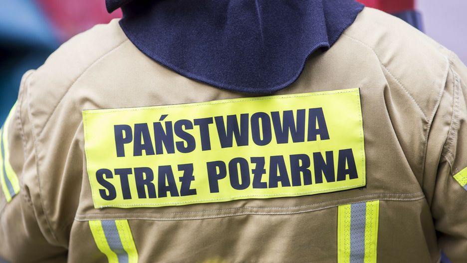 Pożar w Nowej Hucie w Krakowie 