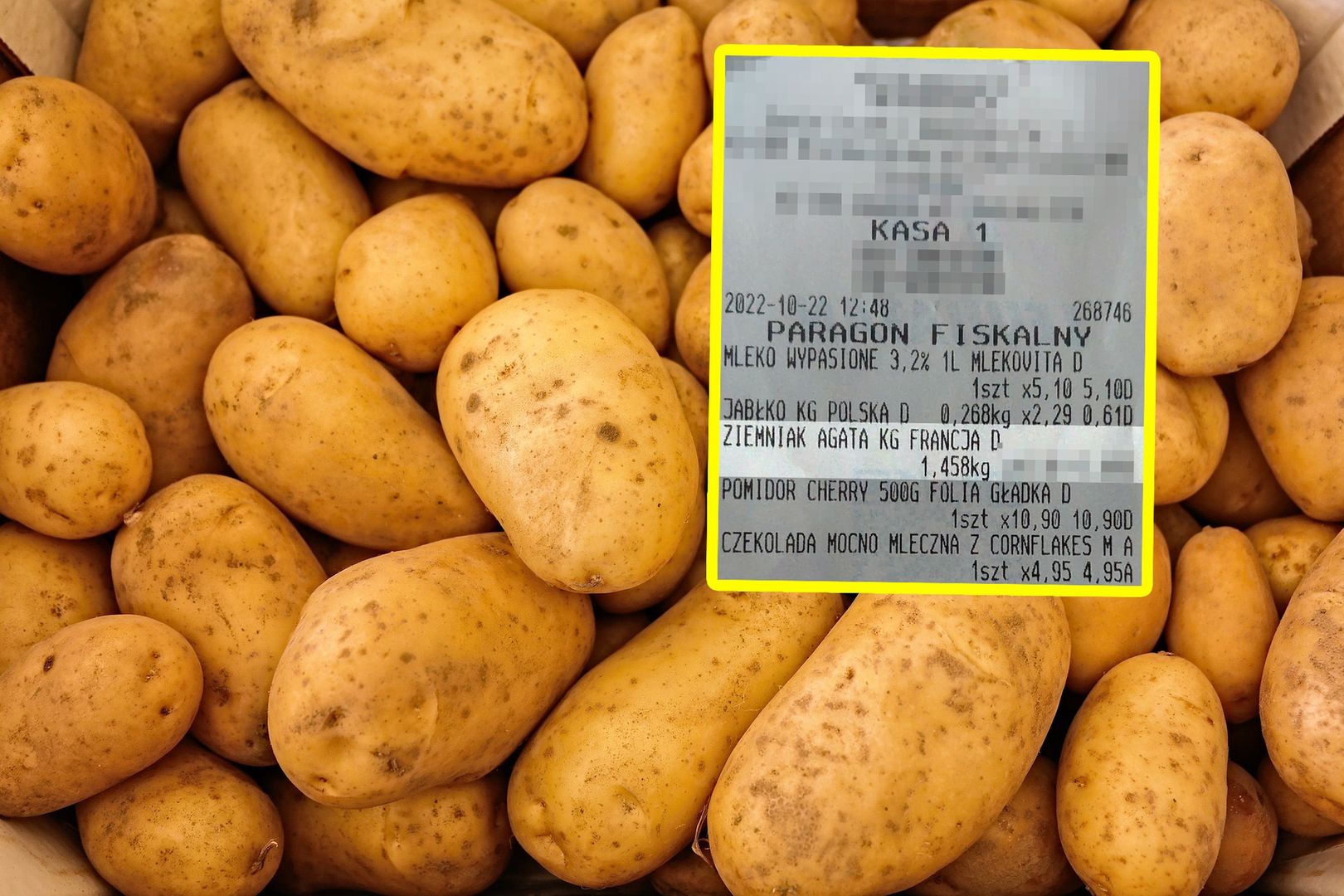 Czytelniczka pokazała cenę ziemniaków. To prawdziwy paragon grozy