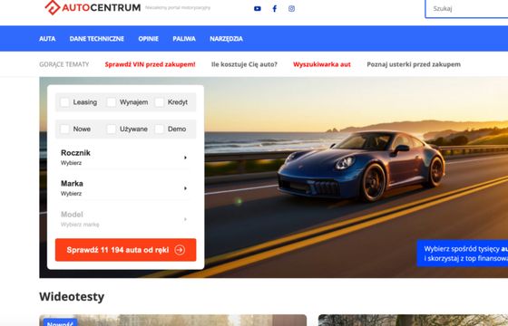 Superauto przejęło serwis Autocentrum. Wirtualna Polska tłumaczy
