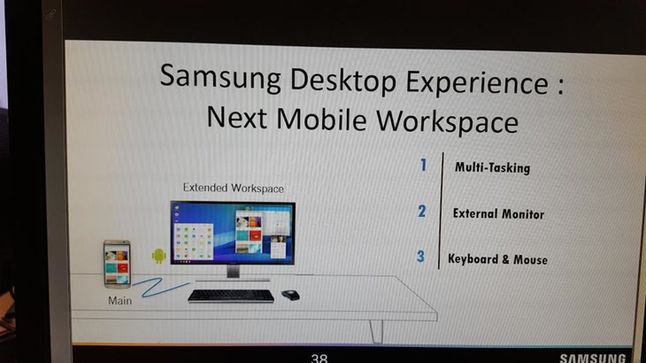 Samsung DeX ma być funkcją podobną do Windows Continuum, która zamieni Galaxy S8 w desktopowy komputer