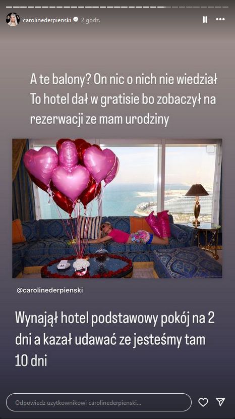 Caroline Derpienski opisuje związek z milionerem