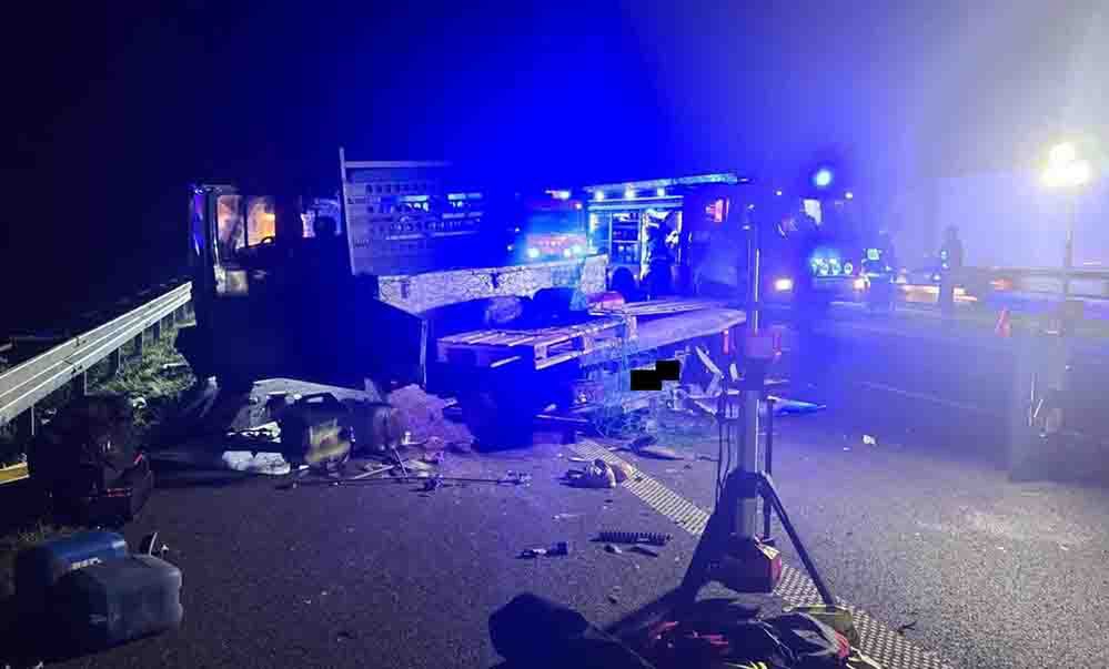 Szamotuły: Wypadek na autostradzie A2. Ranne trzy osoby