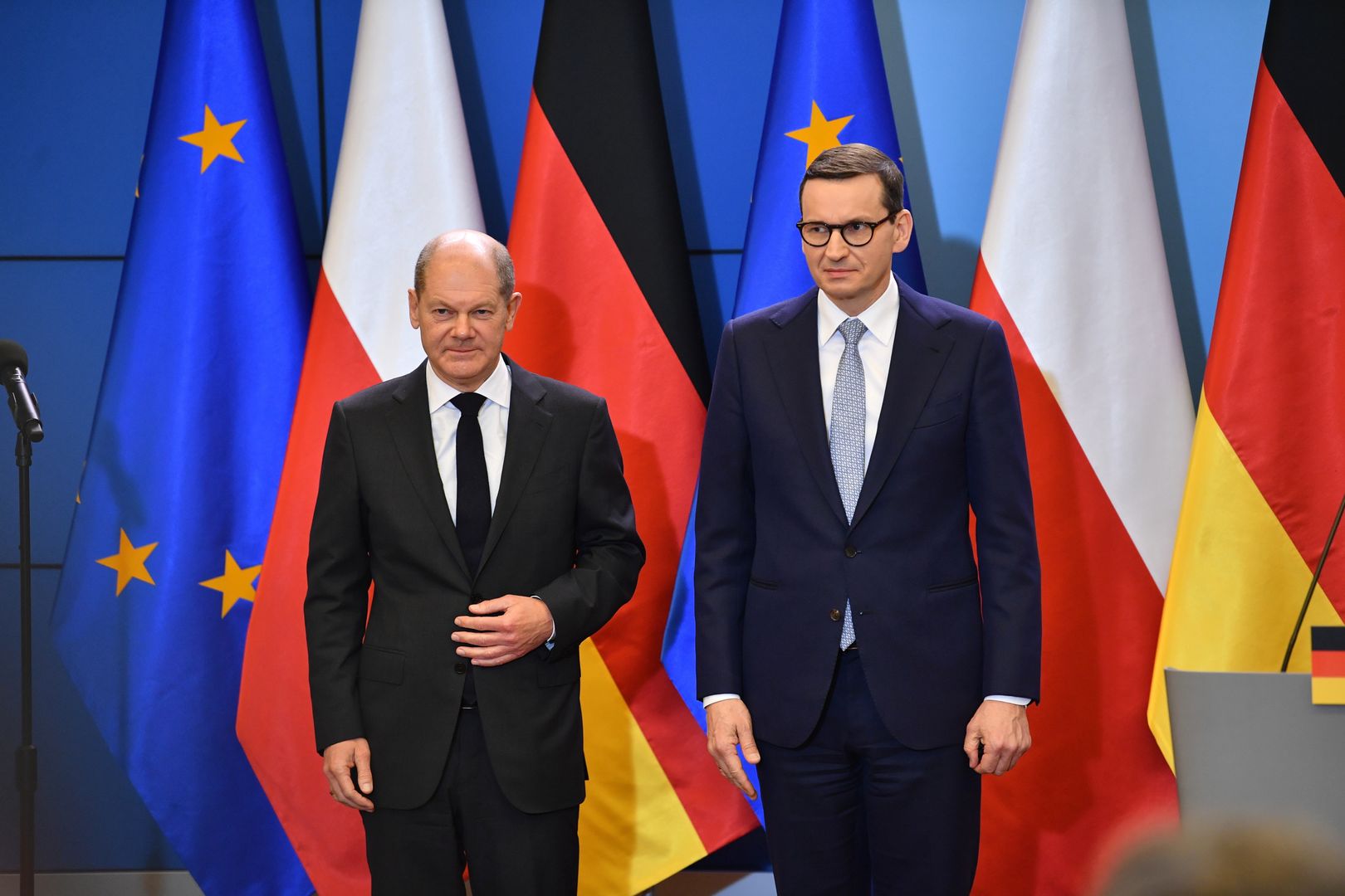 Olaf Scholz, Mateusz Morawiecki 