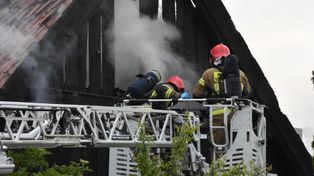 Pożar domu w Malborku. Nie żyje mężczyzna