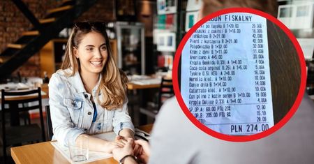 Po pysznej kolacji nie odpisywała na SMSy. Kilka dni później dostała wiadomość z paragonem