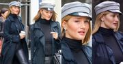 #TRENDY: Rosie Huntington-Whiteley w skórzanych spodniach