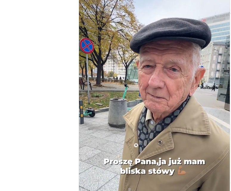 Starszy pan w obiektywie mr.dzieki