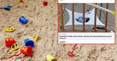 Zdjęcie z placu zabaw. Mieszkańcy Poznania są oburzeni