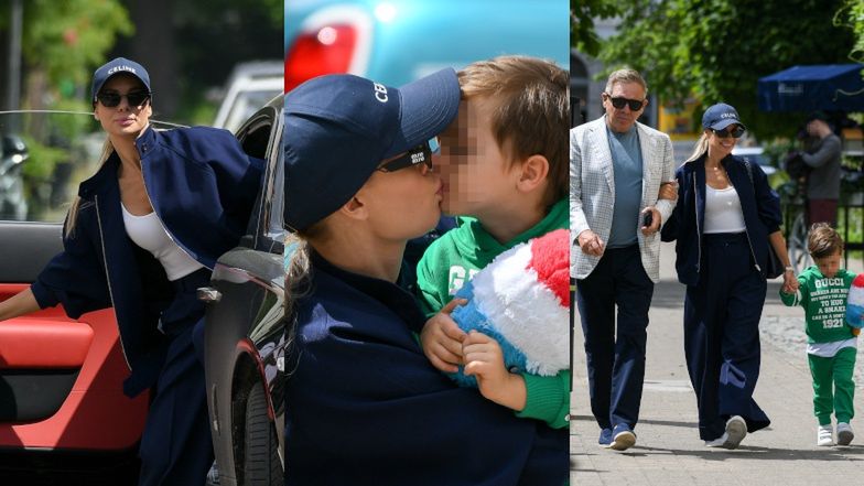 Luksusowa Izabela Janachowska ucztuje z rodziną "na mieście" w stylizacji za kilkadziesiąt TYSIĘCY złotych (ZDJĘCIA)