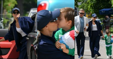 Luksusowa Izabela Janachowska ucztuje z rodziną "na mieście" w stylizacji za kilkadziesiąt TYSIĘCY złotych (ZDJĘCIA)