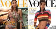 Irina Shayk na dwóch okładkach "Vogue'a"