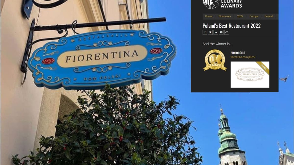 Krakowska restauracja Fiorentina uznana za najlepszą w Polsce