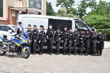 Piknik promujący zawód policjanta w Aleksandrowie Kujawskim.