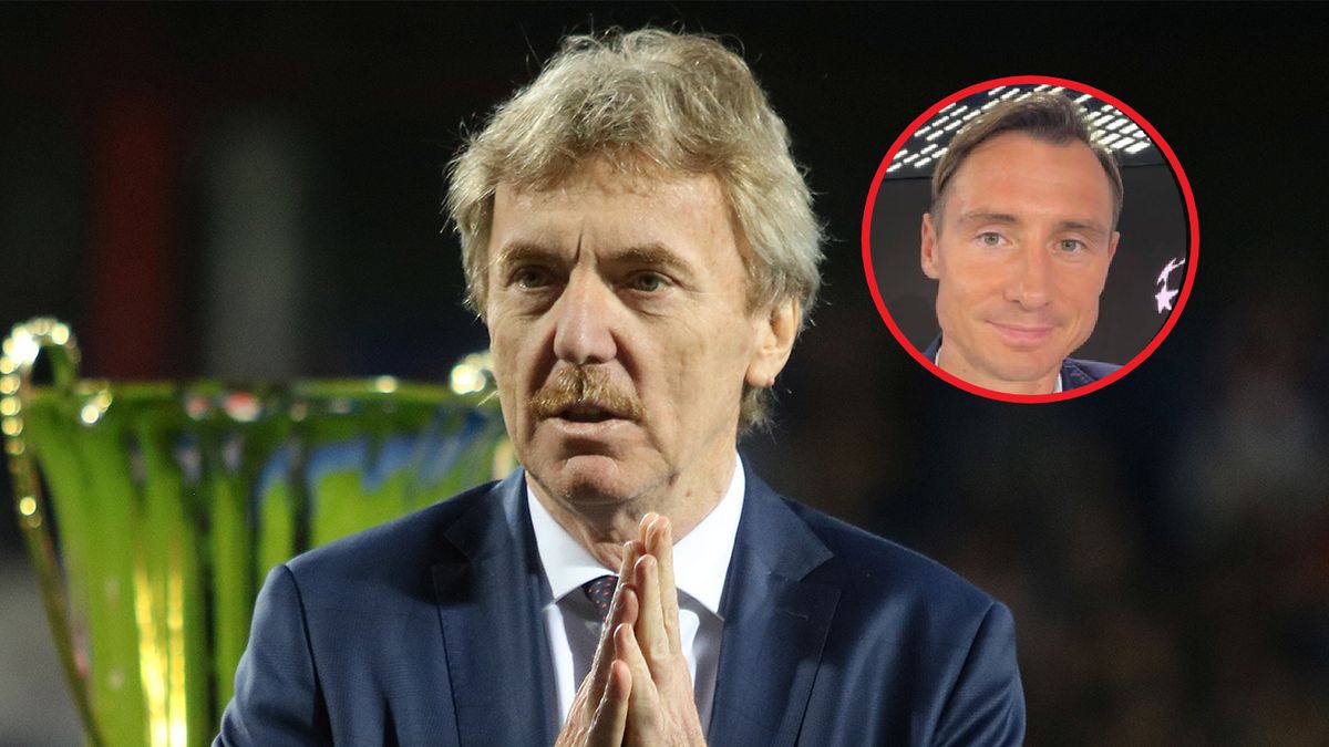 Na dużym zdjęciu Zbigniew Boniek. Na małym Maciej Sawicki