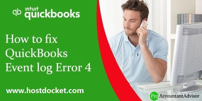 How to fix Event log error 4 in QuickBooks?