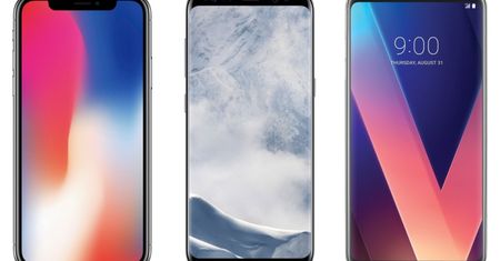 Apple iPhone X vs Galaxy S8 vs LG V30 - pojedynek „bezramkowych” smartfonów
