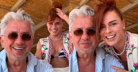 Rzadki widok! Odziana w bikini Natasza Urbańska i Janusz Józefowicz ślą pozdrowienia z wakacji (WIDEO)
