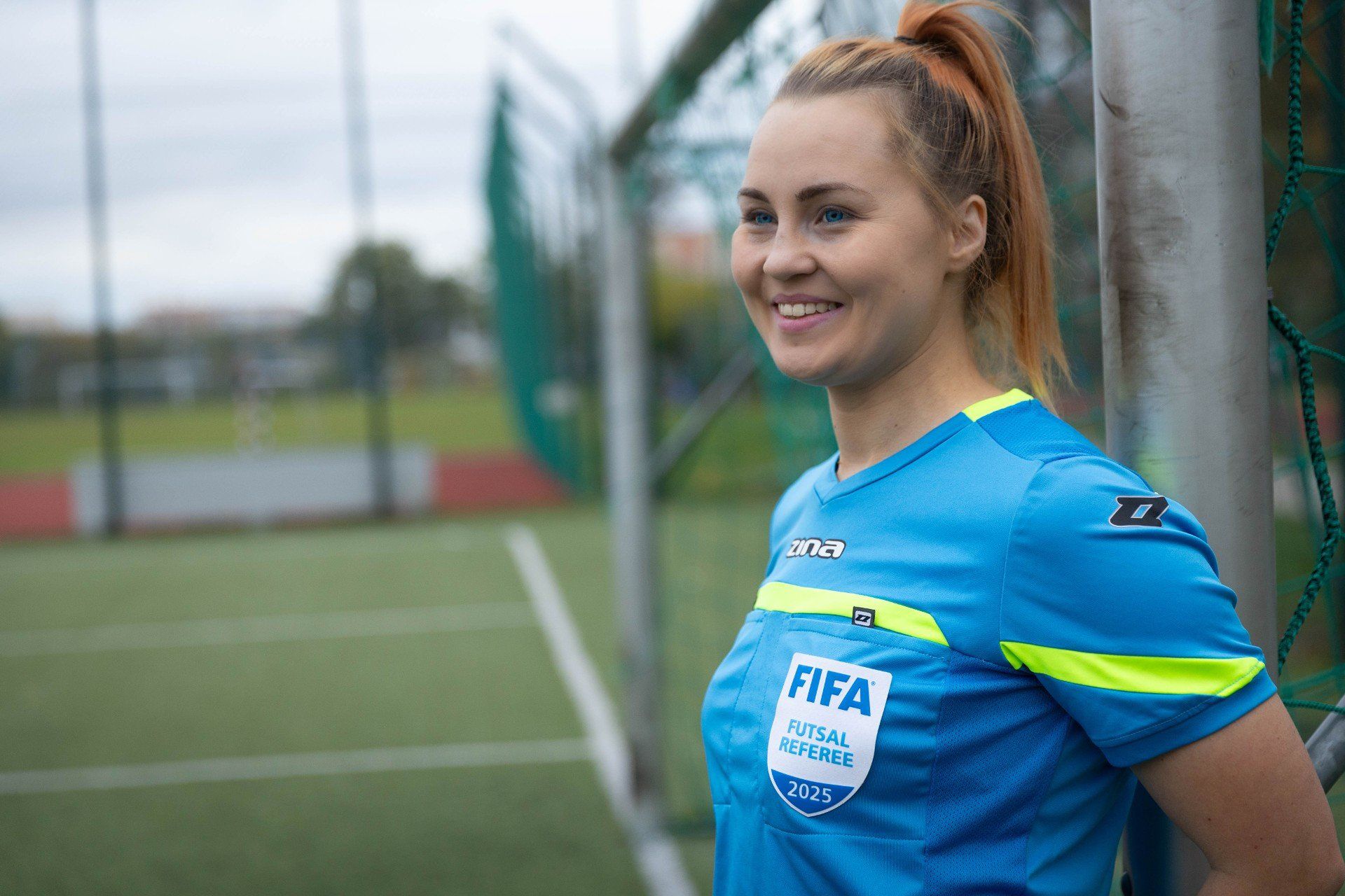 15-10-2025 BIALYSTOK SEDZIA FUTSAL FIFA MONIKA CZUDZINOWICZ FOT. WOJCIECH WOJTKIELEWICZ / KURIER PORANNY GAZETA WSPOLCZESNA / POLSKA PRESS