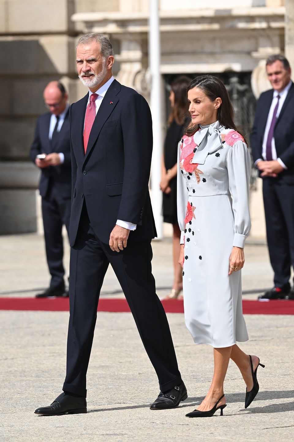 Emmanuel i Brigitte Macron spotkali się z Letycją i Filipem 