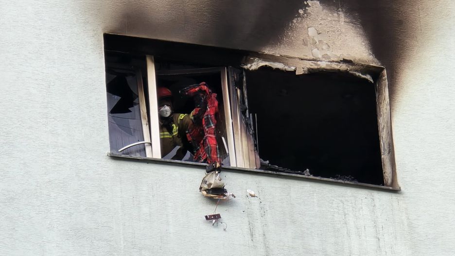 Pożar mieszkania na Ursynowie