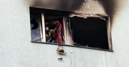 Ogień pojawił się nad ranem. Tragiczny pożar na Ursynowie
