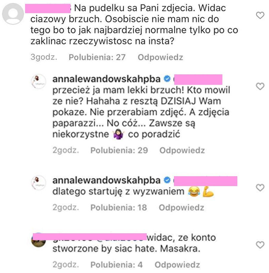 Dyskusja o brzuchu Anny Lewandowskiej