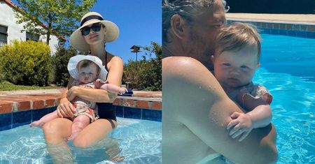 Rozemocjonowana Joanna Krupa relacjonuje pierwszą kąpiel Ashy Leigh w basenie (FOTO)