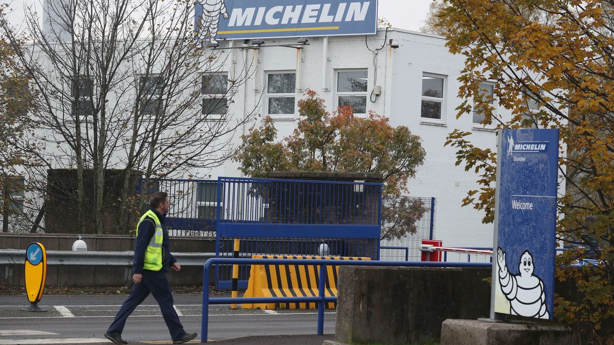 Zamknięta fabryka opon w Dundee 