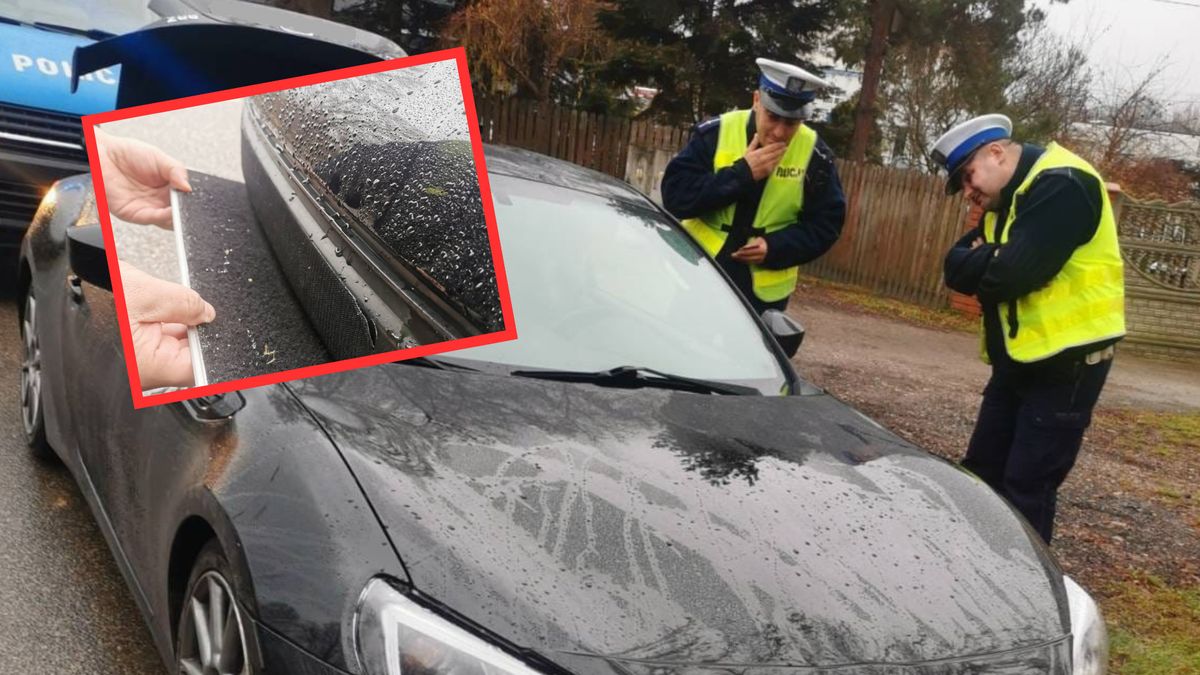 19-latek driftował autem. Okazało się, że ma tablice rejestracyjne przyczepione na rzepy 