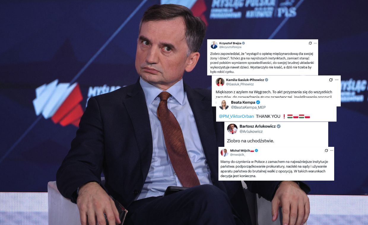 Ziobro z azylem na Węgrzech. Lawina komentarzy w sieci