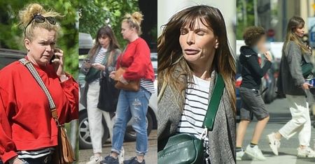 Agnieszka Dygant i Daria Widawska spacerują z synami ulicami Warszawy (ZDJĘCIA)