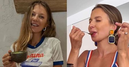 Uwaga: Anna Lewandowska już podbija kawiarnie w Barcelonie. Wybrała się na "healthy breakfast" w koszulce za ponad 3,5 tysiąca i z torebką za kolejne 40... (FOTO)