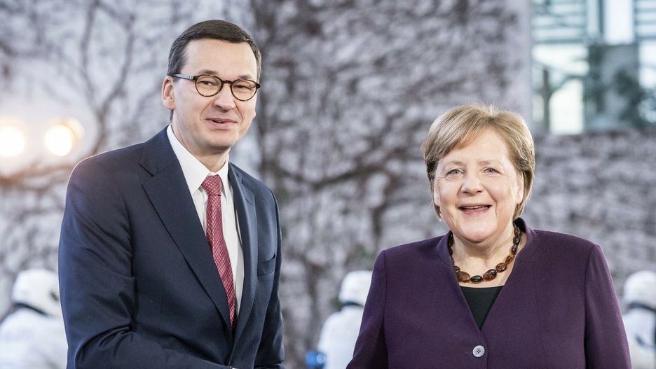 M. Morawiecki, A. Merkel. Styczeń 2020 rok.