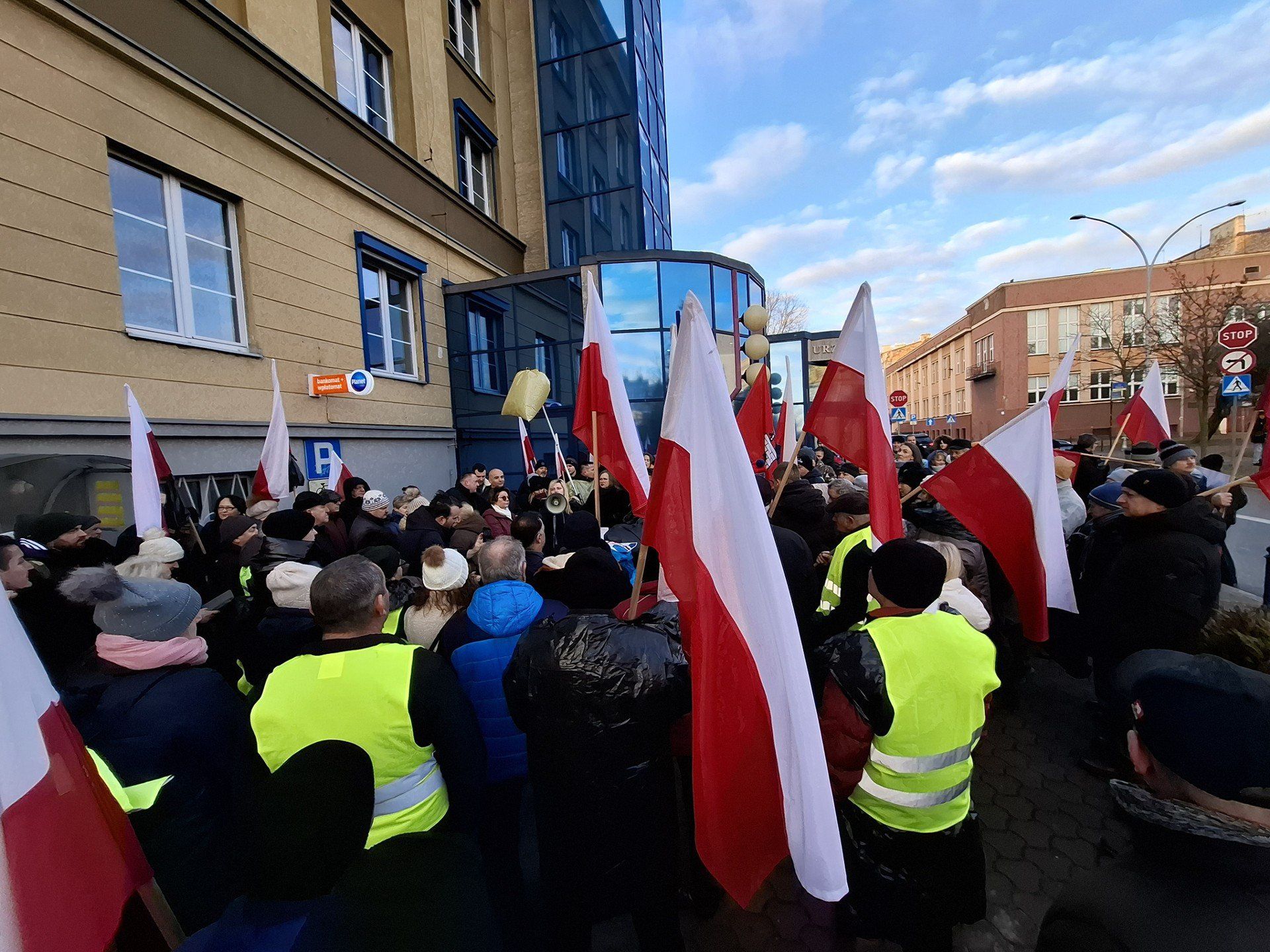 Protest mieszkańców gminy Poczesna w Częstochowie
