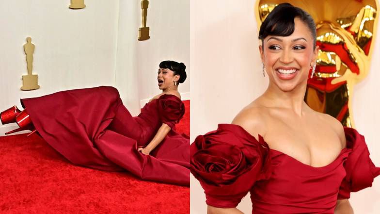 Liza Koshy upadek na czerwonym dywanie