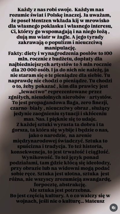 Mateusz Damięcki przeciwko Mentzenowi