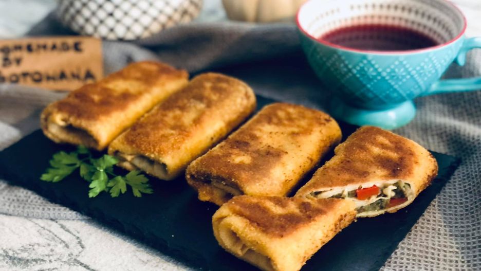 Krokiety z cukinią i pieczarkami