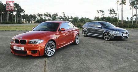 Audi RS3 Sportback vs BMW 1 M Coupe [wideo]