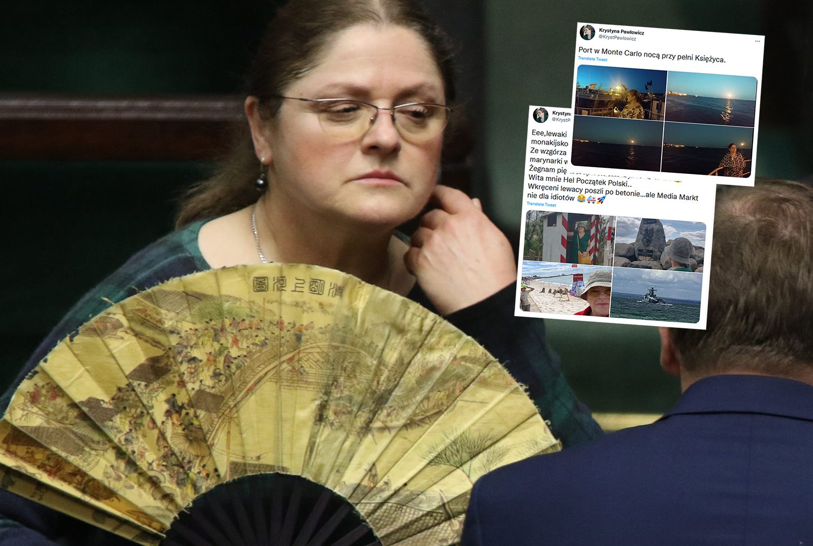Krystyna Pawłowicz i "pocztówki z wakacji". Piękne widoki i obelgi