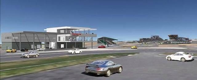 Wizualizacja Porsche Experience Center w Le Mans