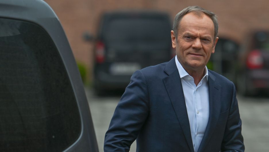 KATOWICE, POLAND - MARCH 26:
Donald Tusk, Chairman of the Civic Platform (PO) opposition party, arrives at the press conference at the Szyb Gallery in Katowice, on March 26, 2023, in Katowice, Poland.
The leader of Civic Platform concludes his election campaign tour in the Silesia region, meeting with party members and supporters. (Photo by Artur Widak/NurPhoto via Getty Images)