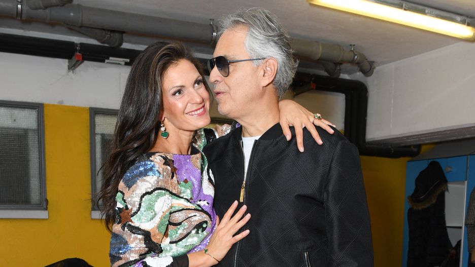 Andrea Bocelli z żoną