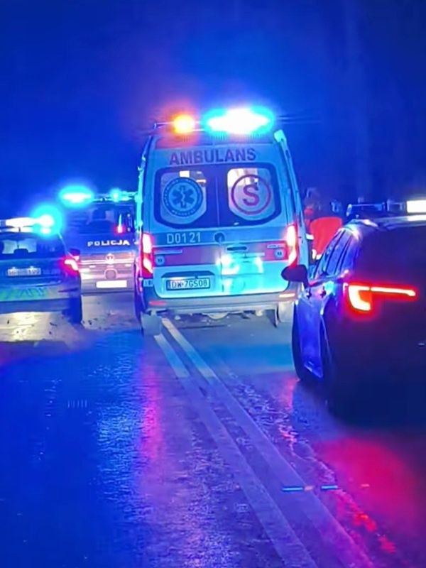 Zespół Ratownictwa Medycznego na miejscu zdarzenia